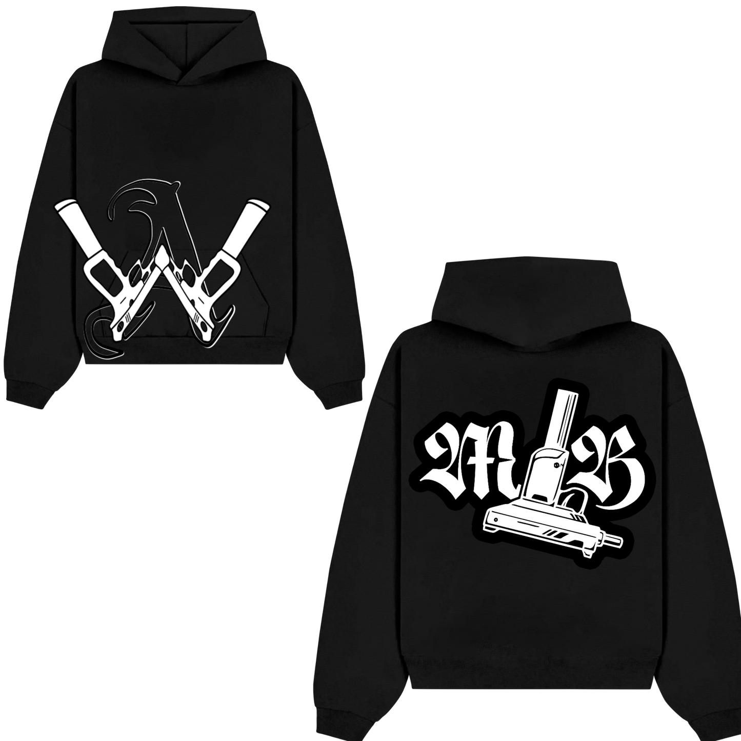 WA hoodie (black)