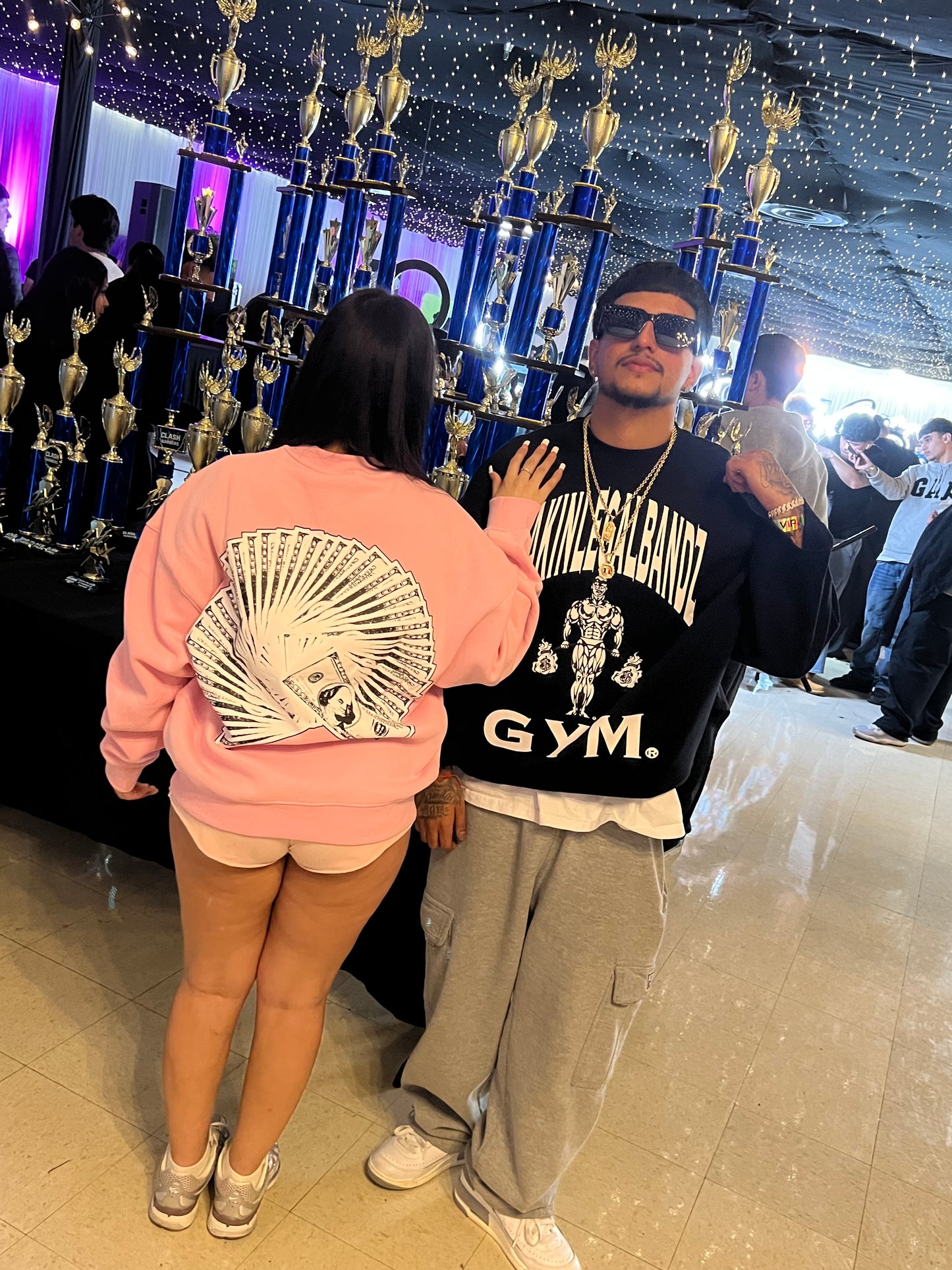 Pink GYM crewneck