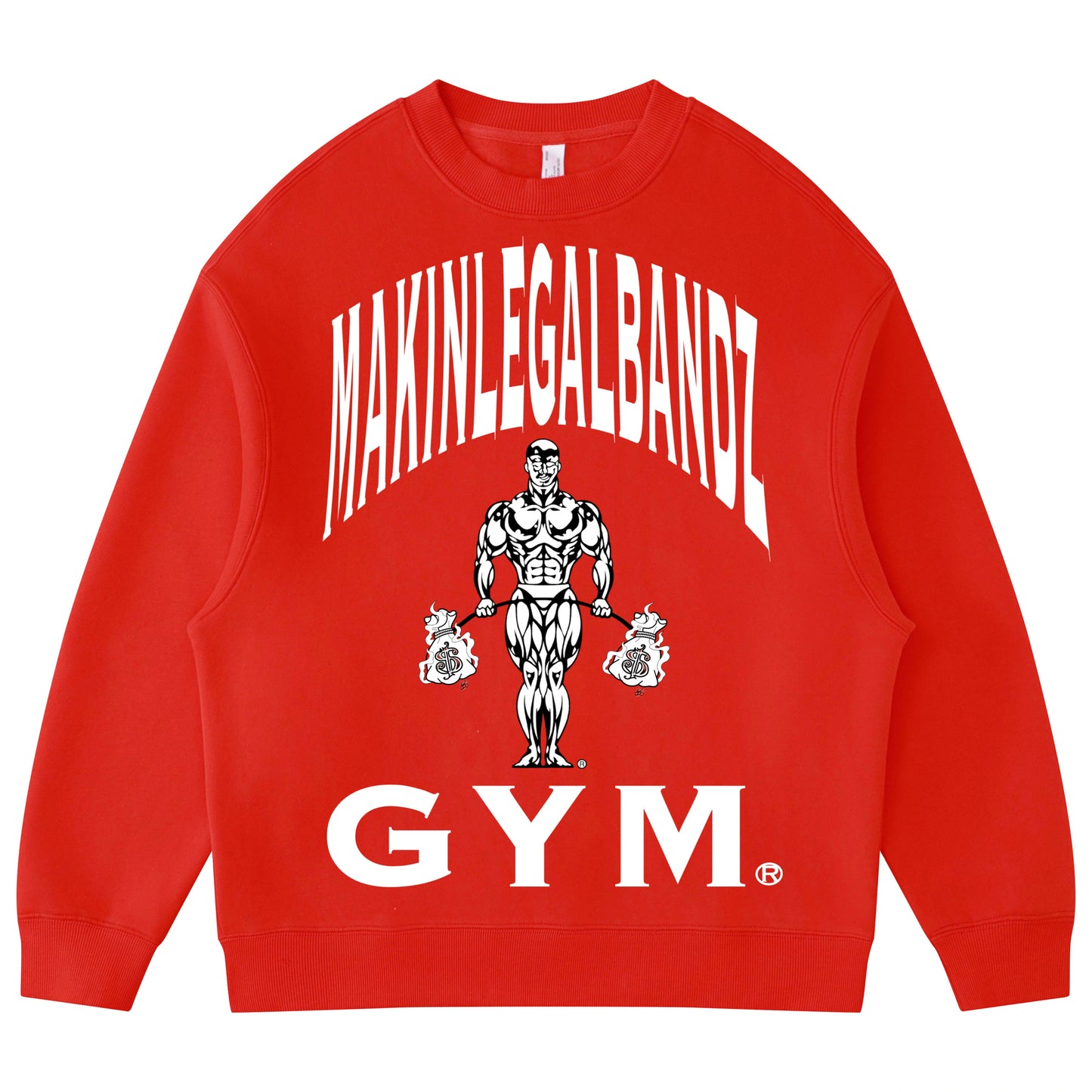 Red GYM crewneck