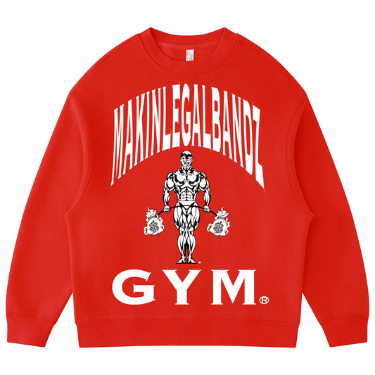 Red GYM crewneck