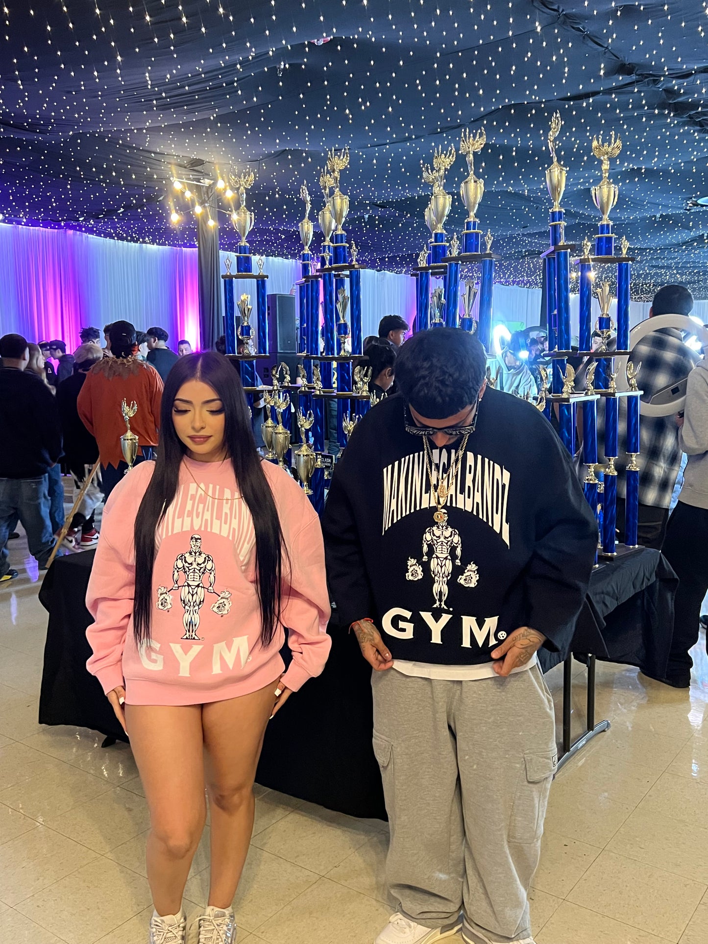 Pink GYM crewneck