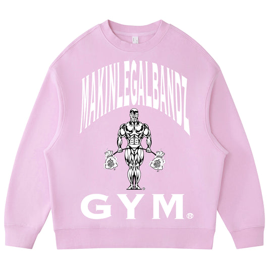 Pink GYM crewneck